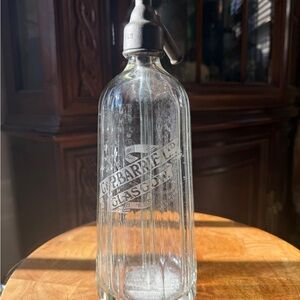 Vintage Glass Seltzer Bottle